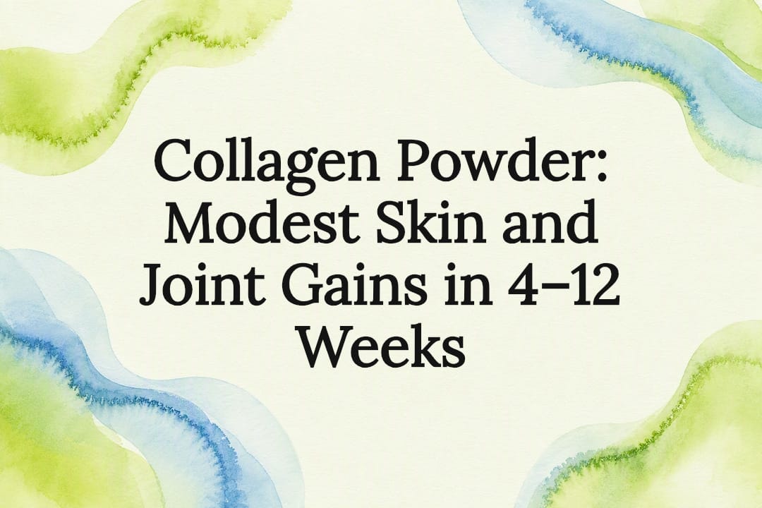 Decorative collagen article title card