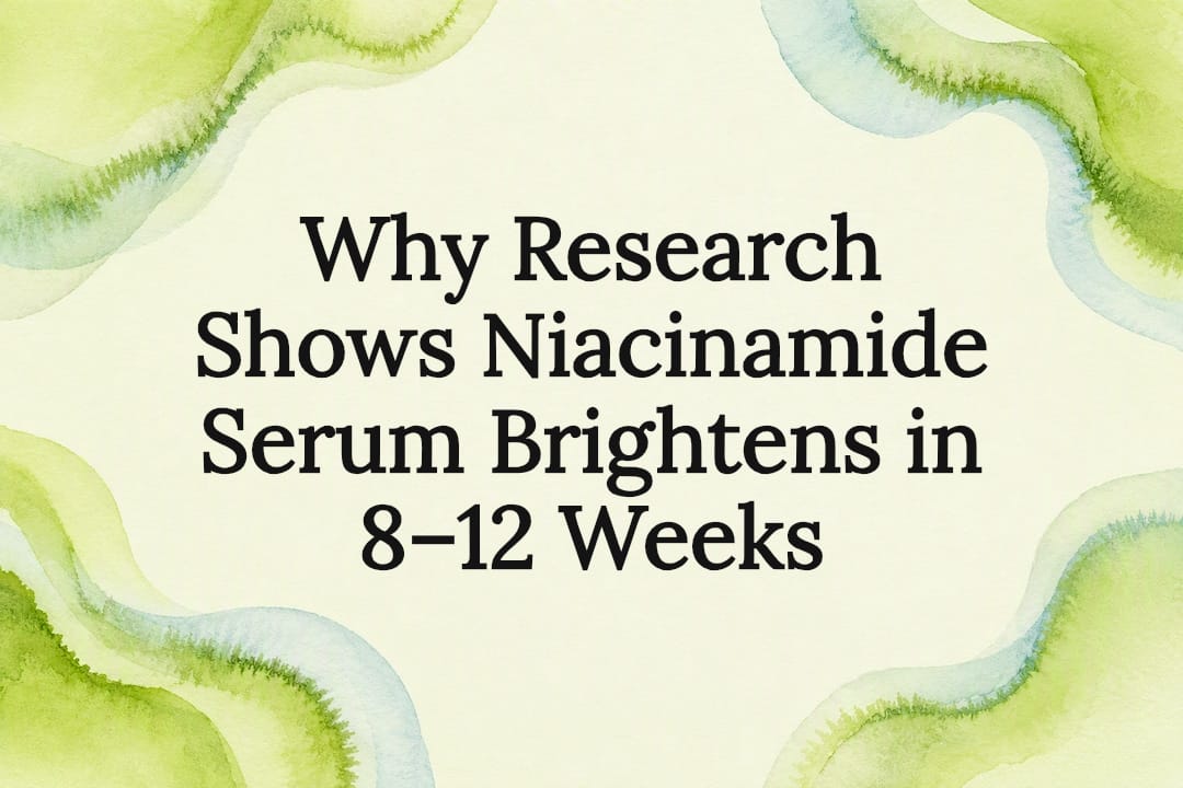 Decorative niacinamide brightening title card