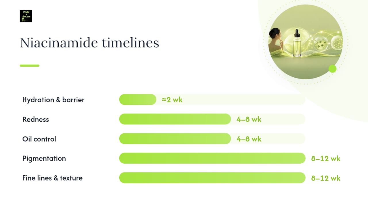 How Long Does Niacinamide Take to Work? — overview diagram
