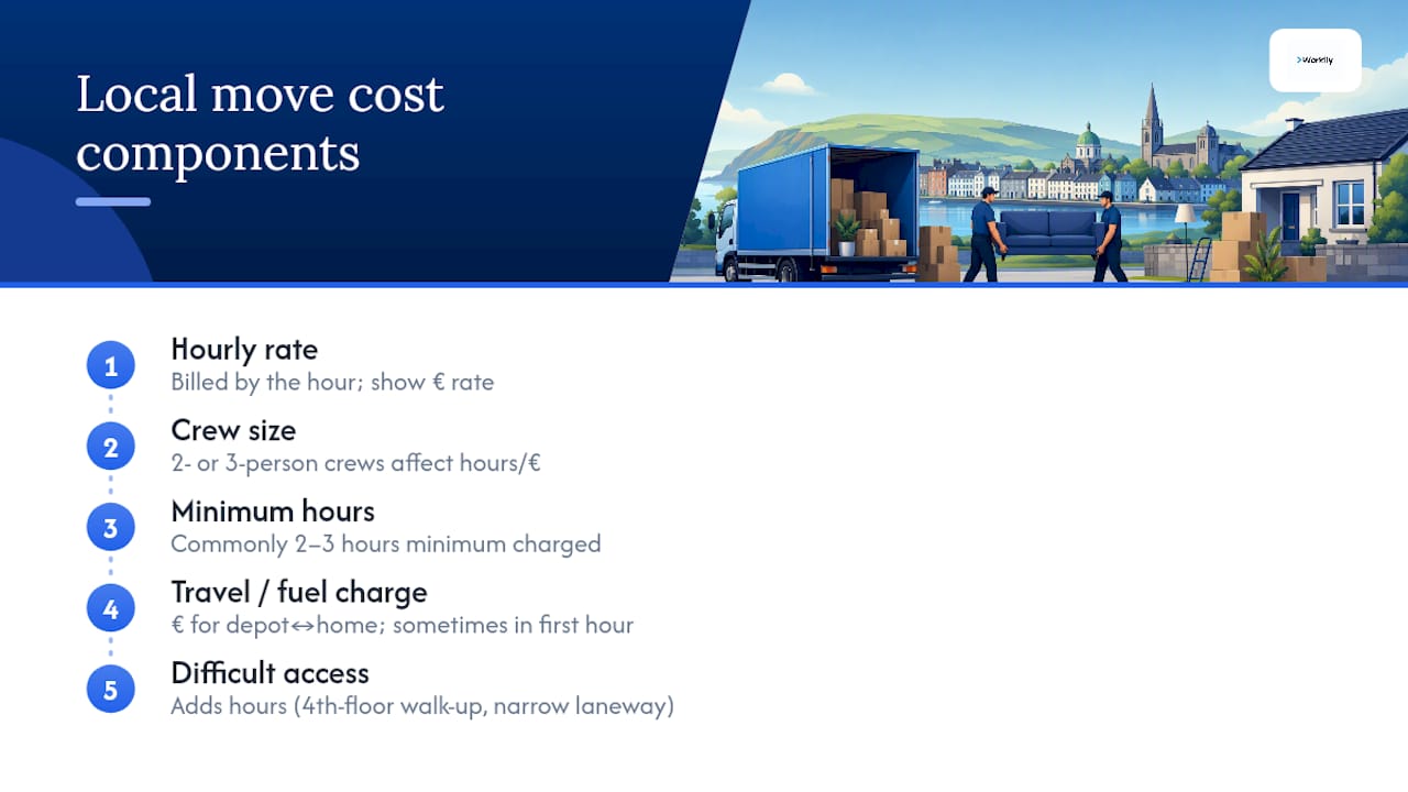 Local moving quote cost components
