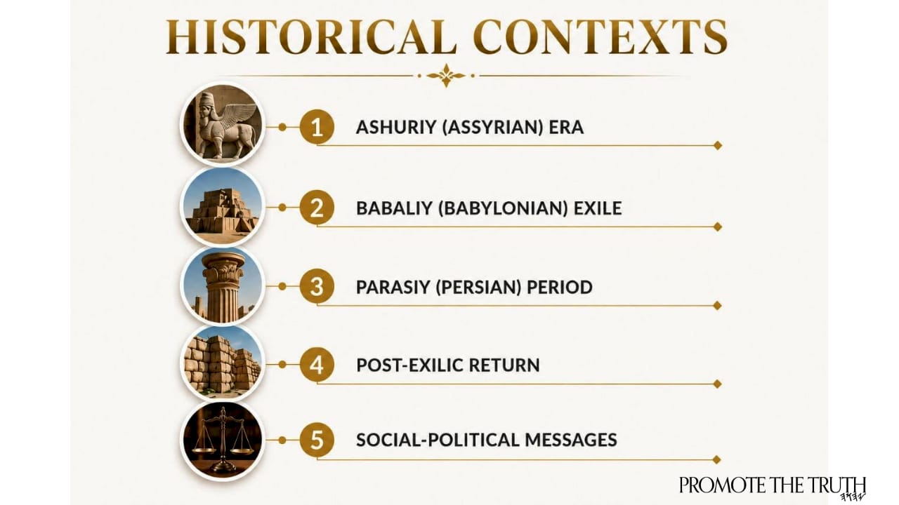 Infographic of Minor Prophets' historical contexts