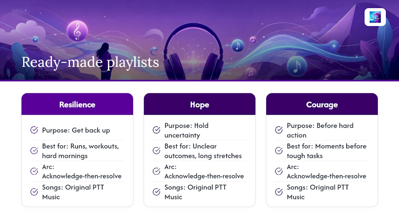 Ready-Made Playlists If You Don't Want to Build Your Own — overview diagram