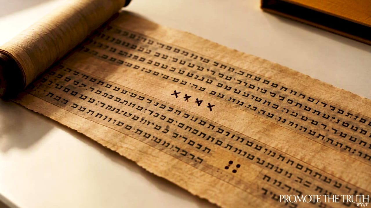 Illustration of special divine-name manuscript markings