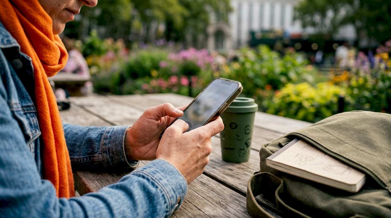 User experiencing slow website loading on smartphone