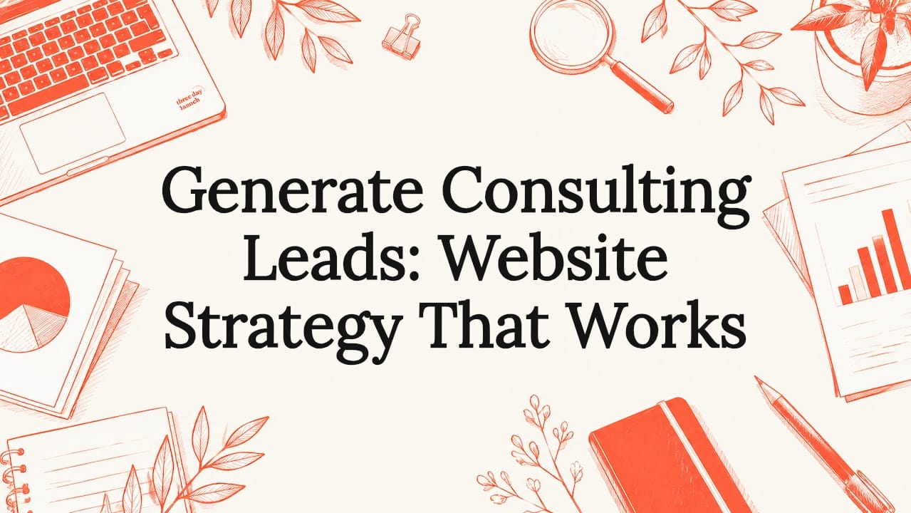 Consulting lead generation website strategy guide cover