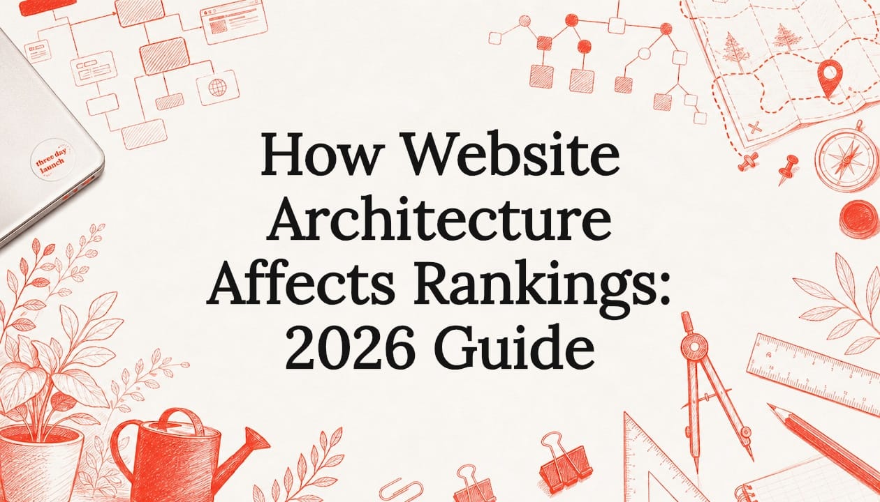 Website architecture and SEO rankings 2026 guide title card