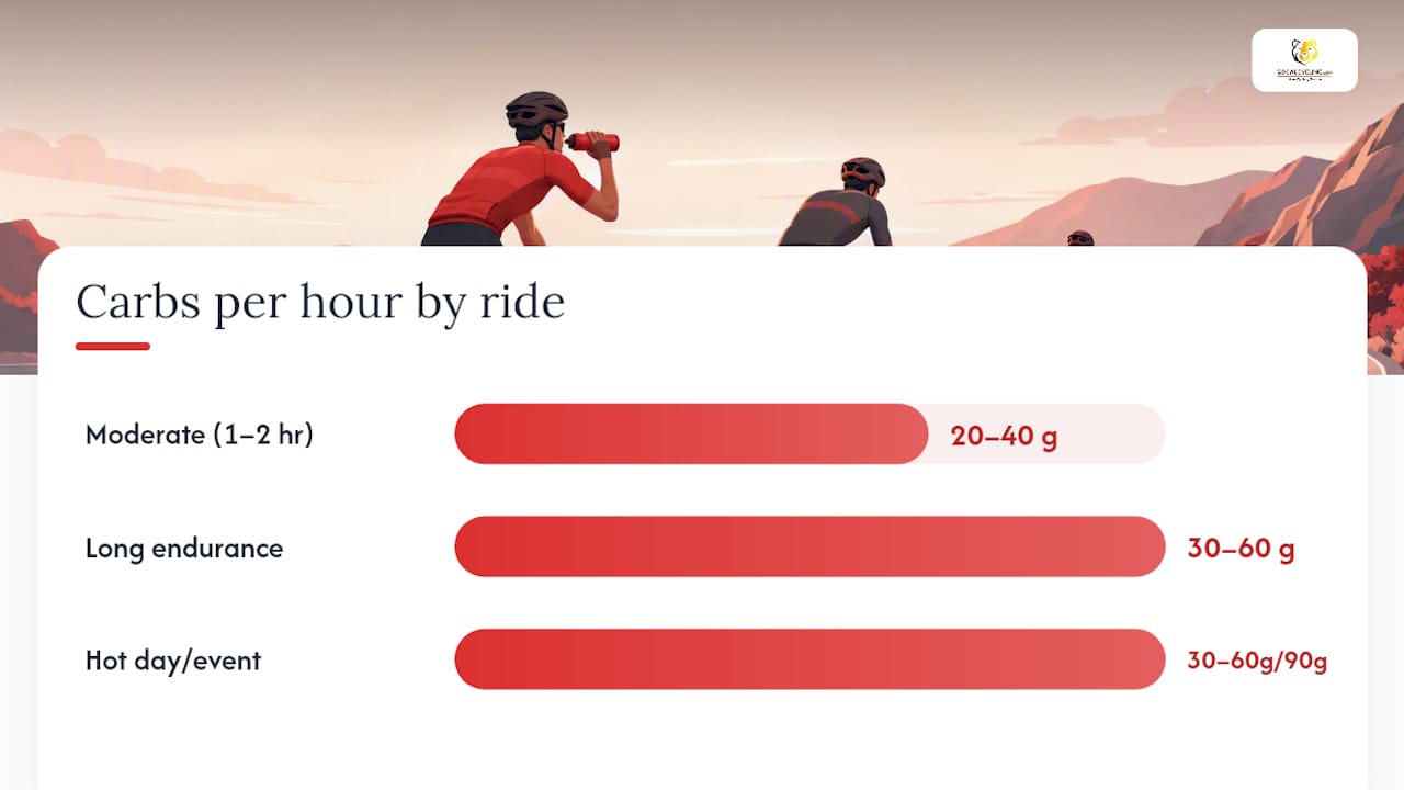 Hydration template comparison for cyclists