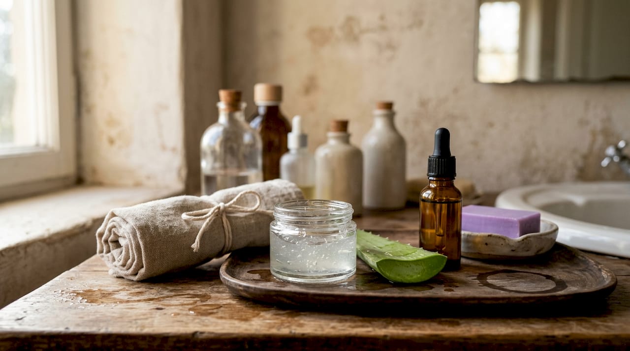Top-down natural humectant moisturizer setup