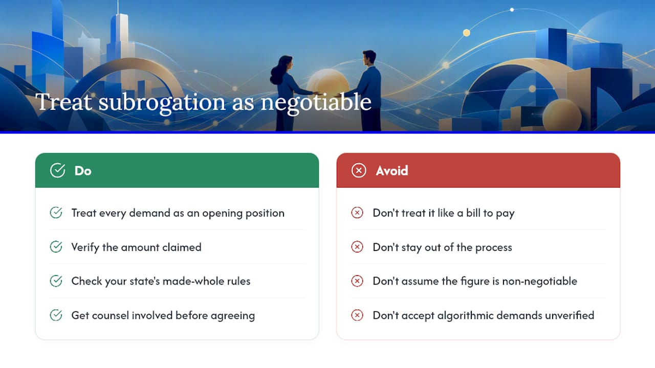Why subrogation deserves more attention than most claimants give it — overview diagram