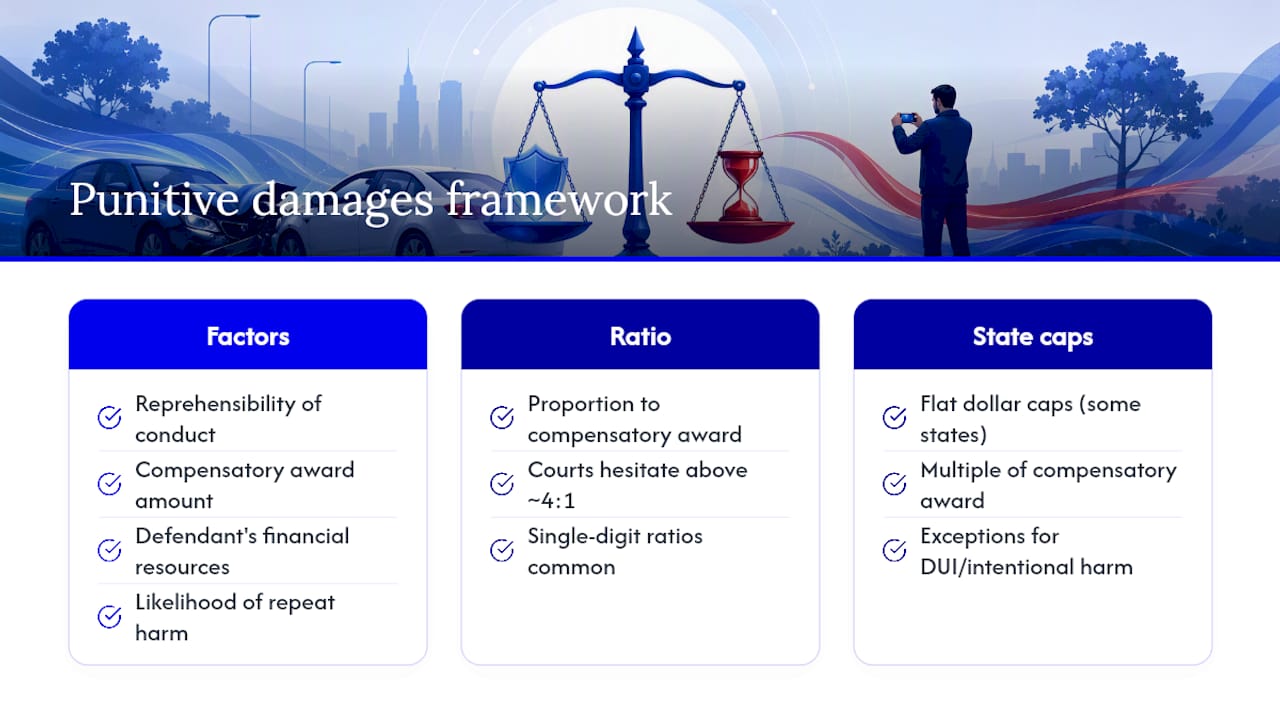Punitive damages ratios and state cap factors