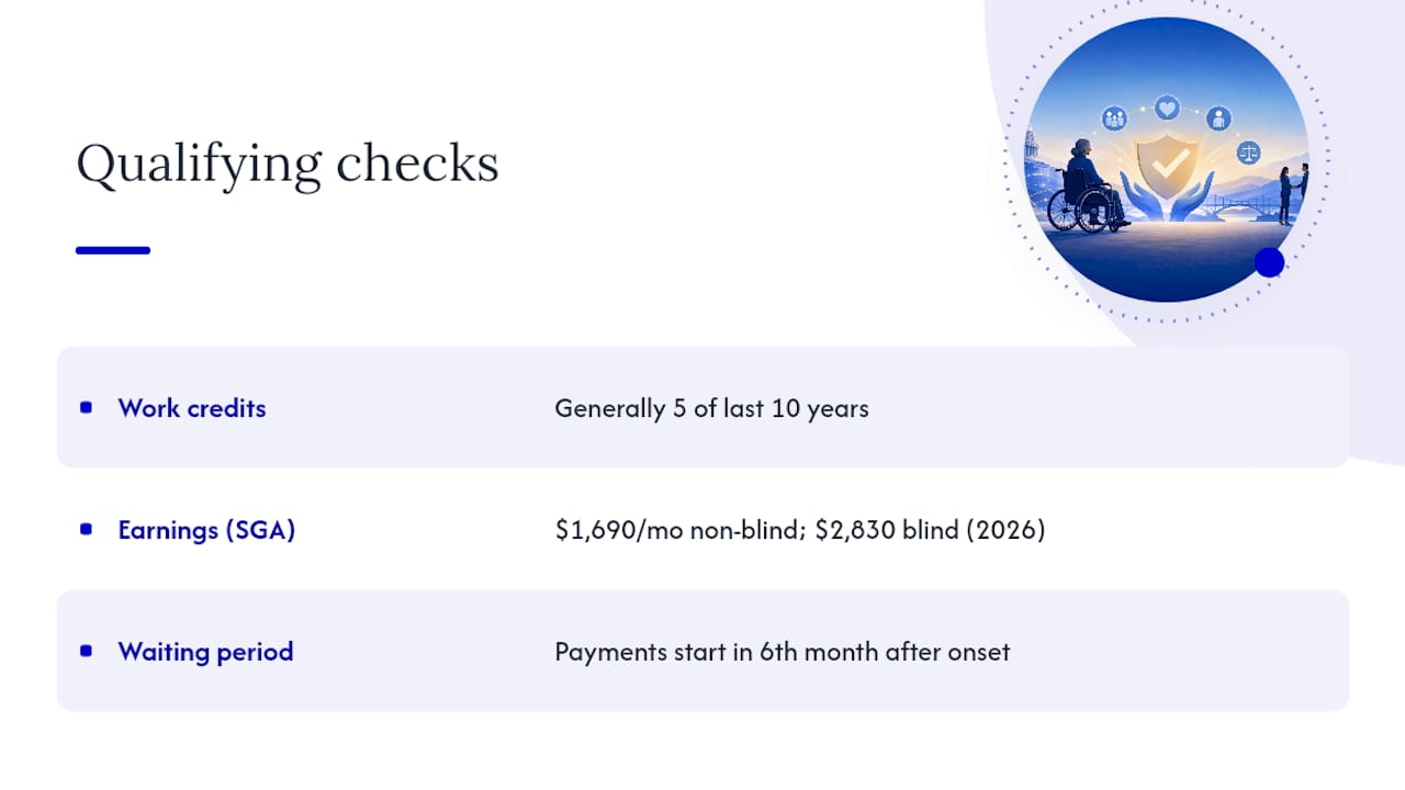 What Qualifies a Disabled Widow for SSDI Benefits? — overview diagram