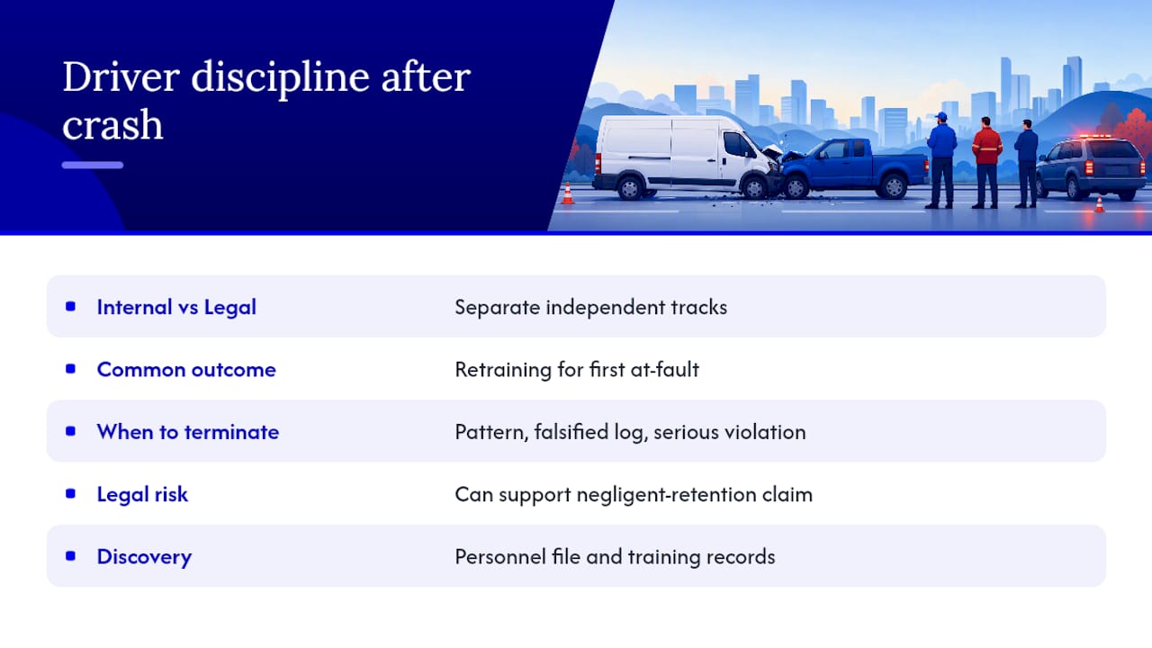 How Should Companies Handle Driver Discipline After a Crash? — overview diagram