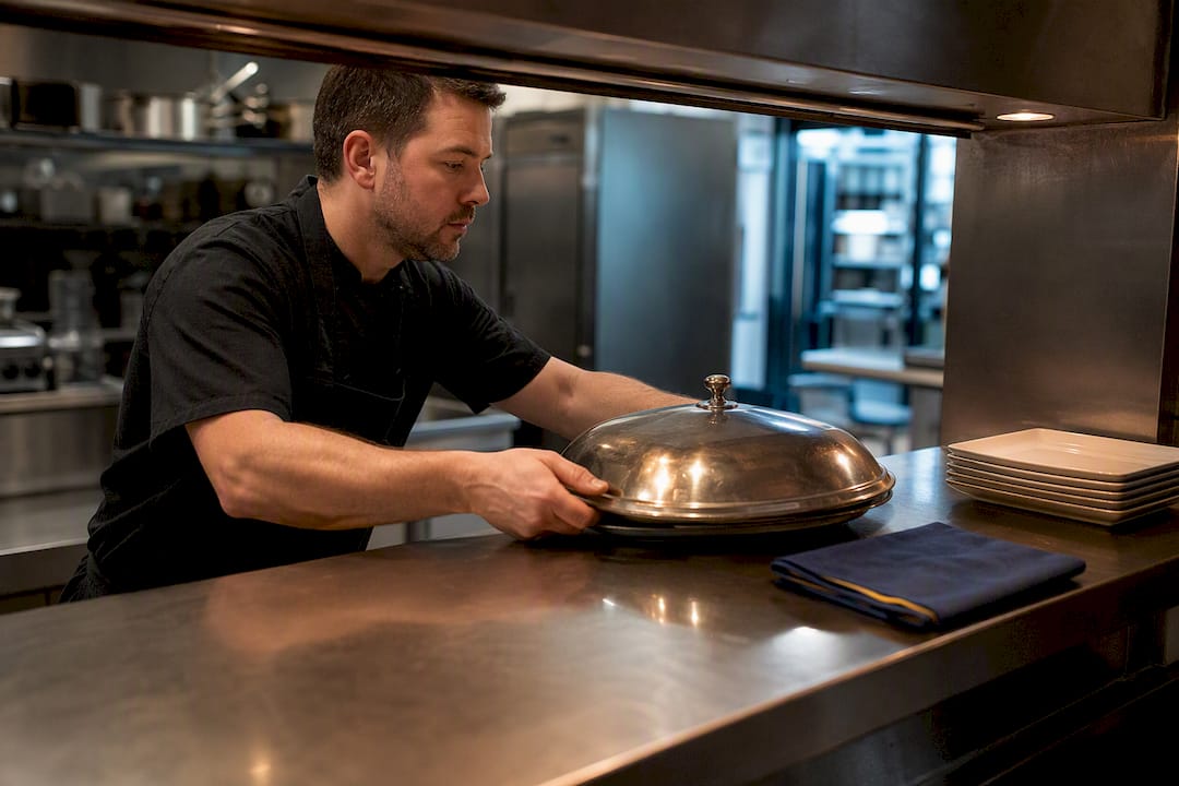 Caterer using a venue commercial kitchen