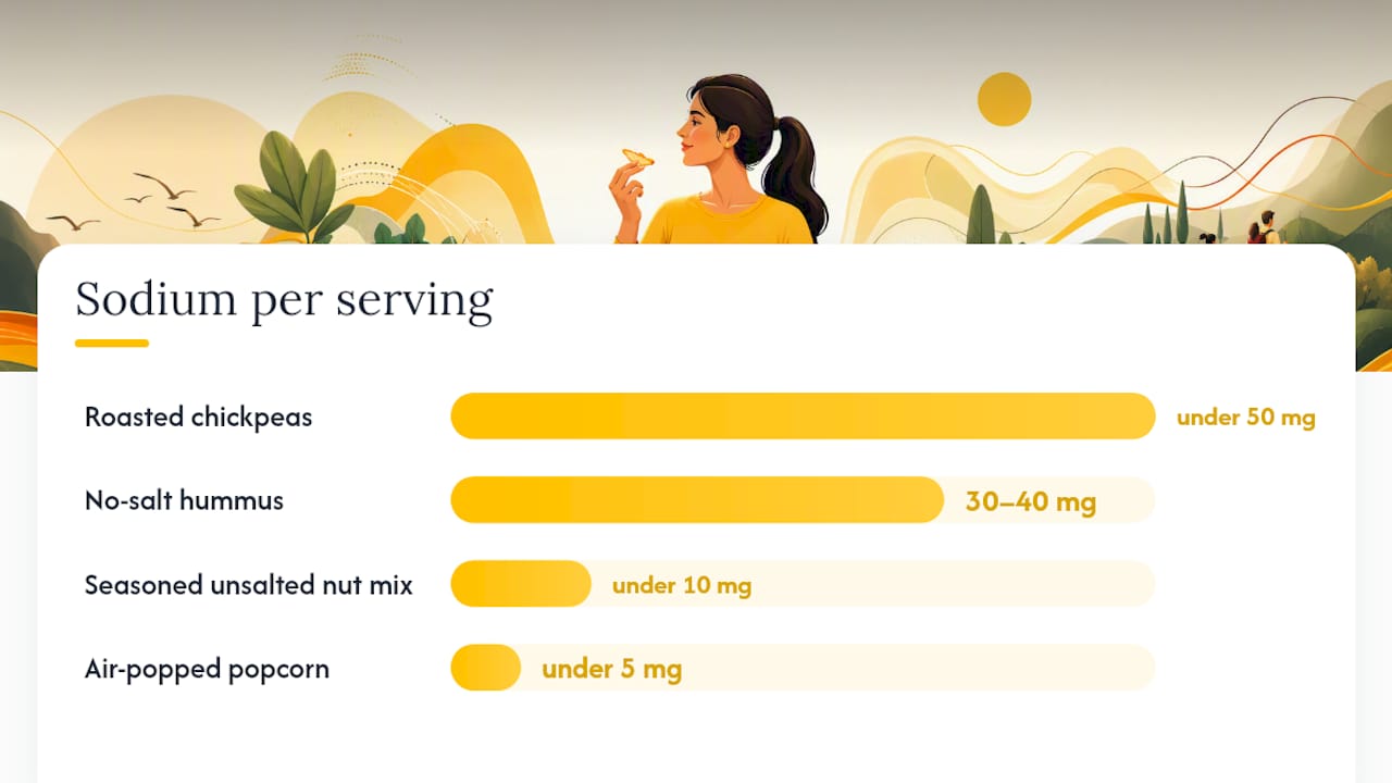Simple homemade low sodium savory snacks you can batch and store — overview diagram
