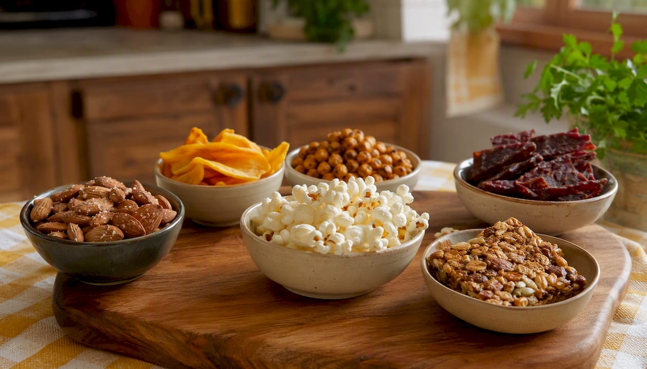 Variety of whole-ingredient snack types