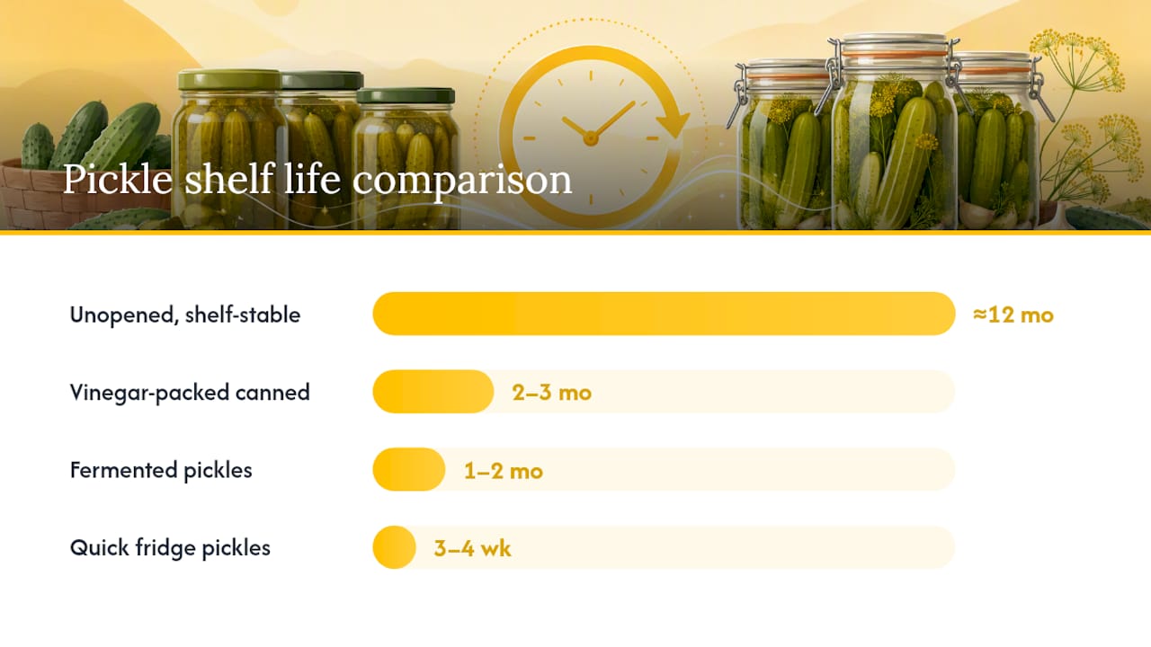How Long Do Pickles Last? — overview diagram