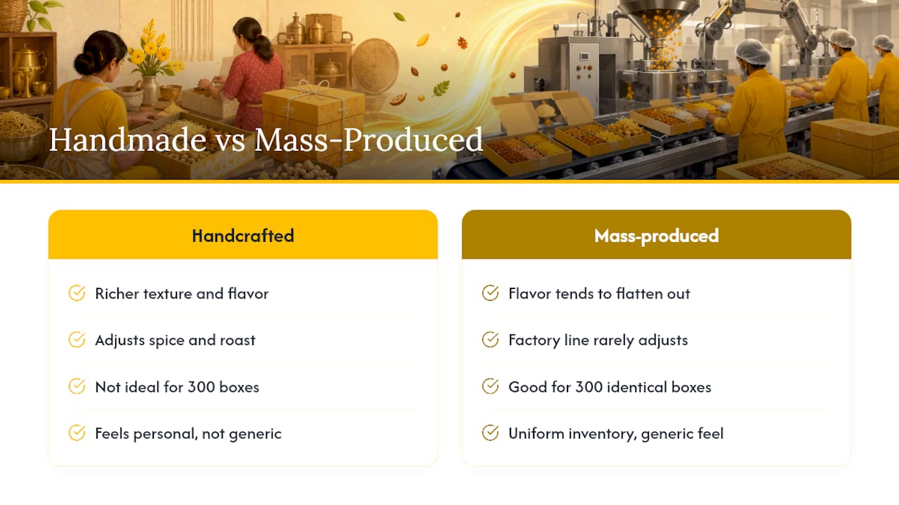 Handmade Snacks vs. Mass-Produced Boxes: An Honest Take — overview diagram