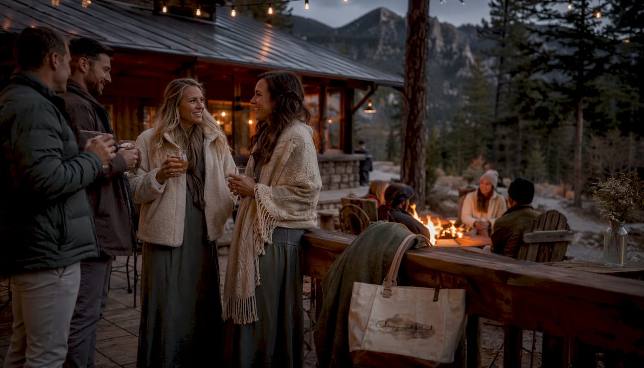 Mountain ranch venue with guest lodging