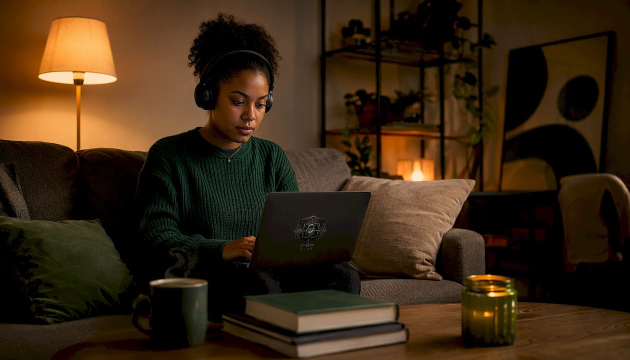 Virtual CISO working from home office