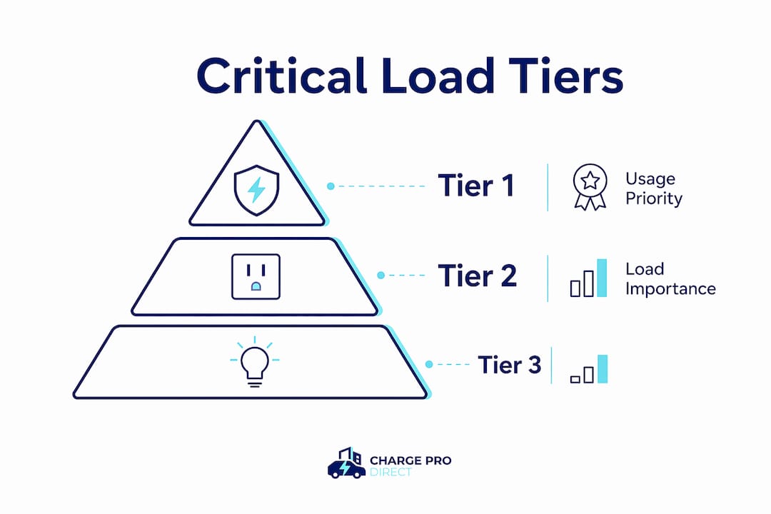 Infographic illustrating critical load tiers hierarchy