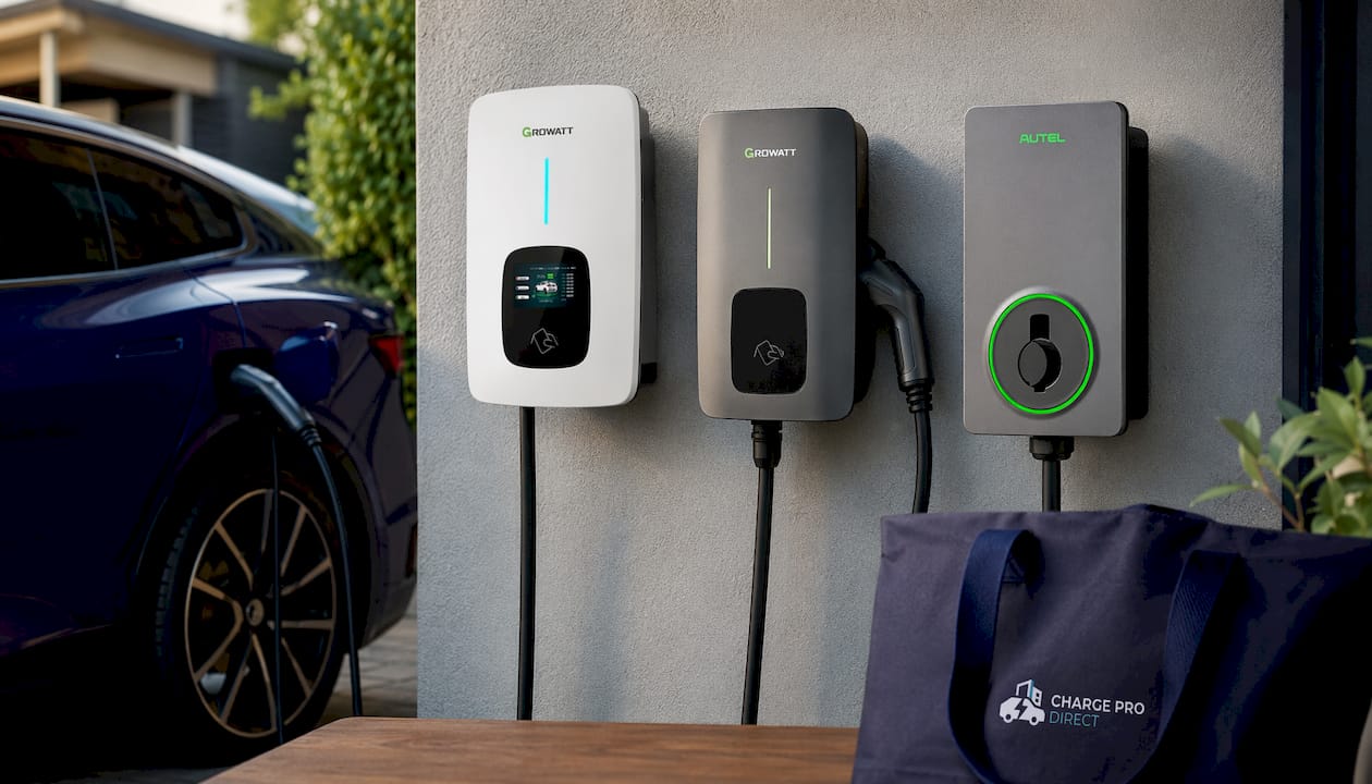 Growatt 12kW THOR 12AS-P-US 50Amp Smart AC EV Charger | Compatible with All Brands EVS