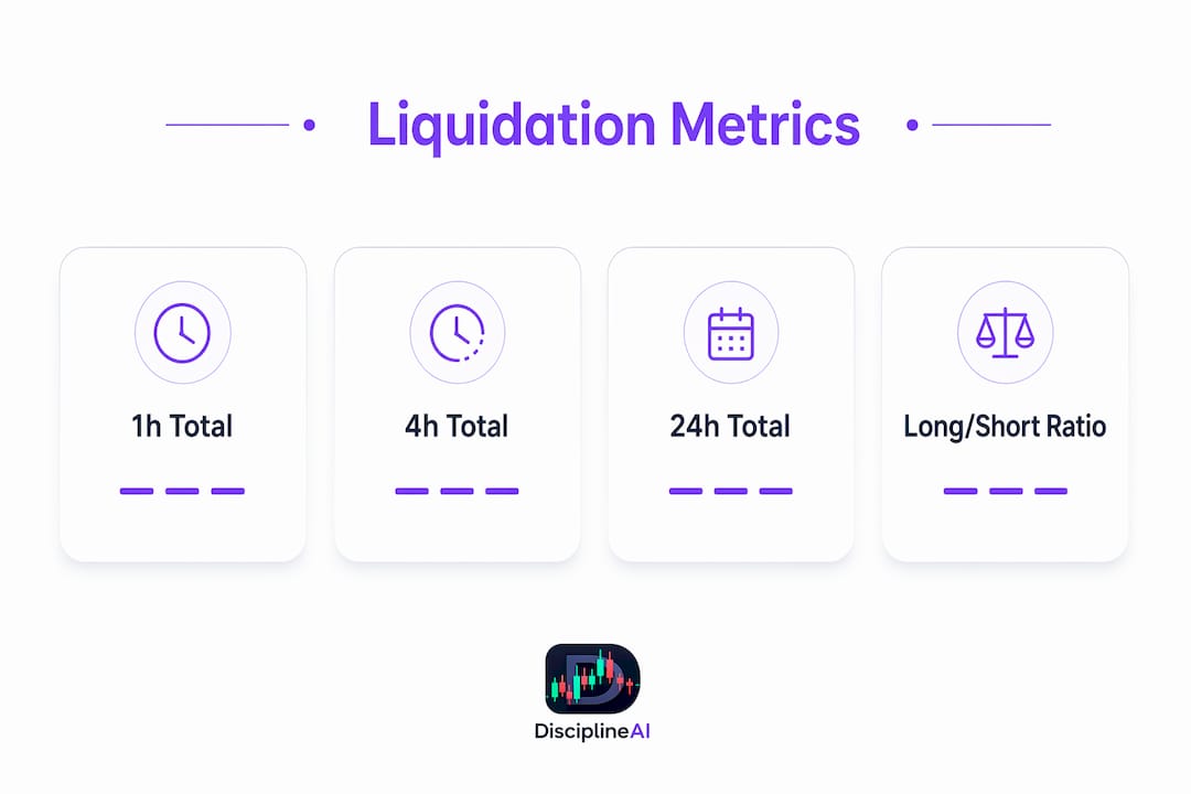 Infographic showing key liquidation metrics overview