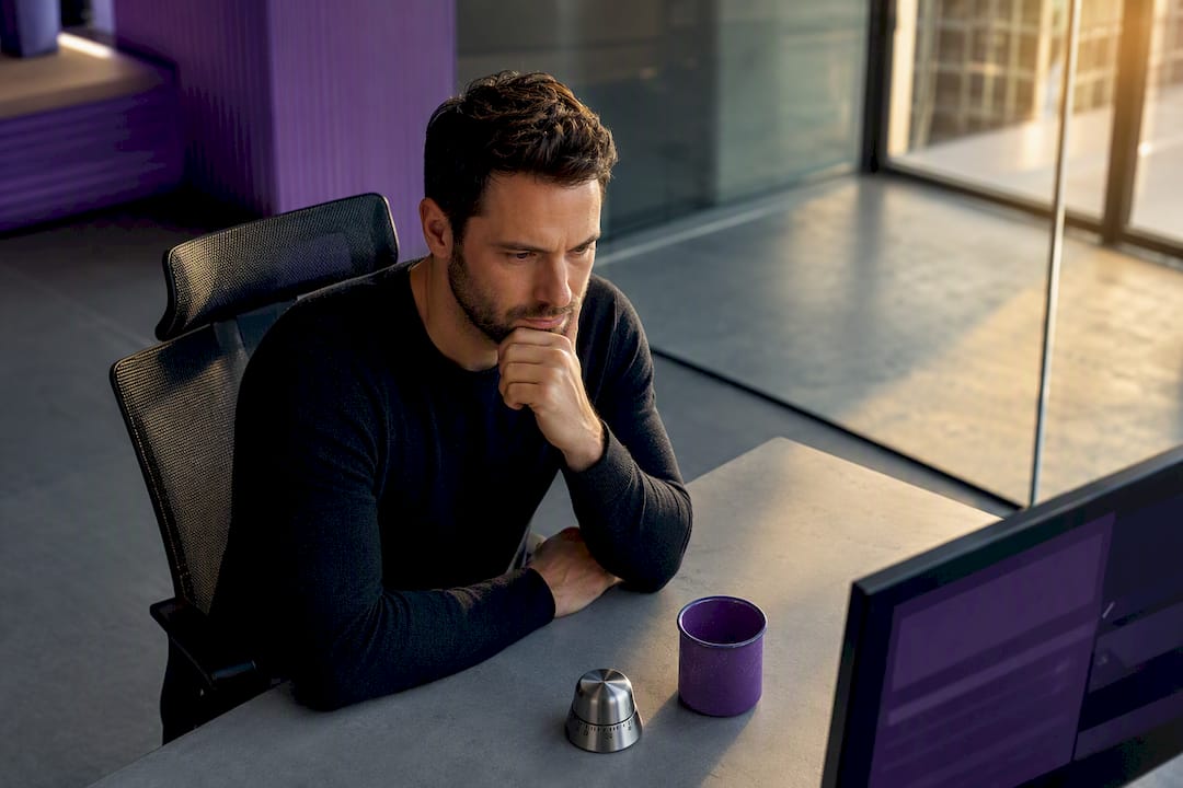 Trader reviewing a structured trade log