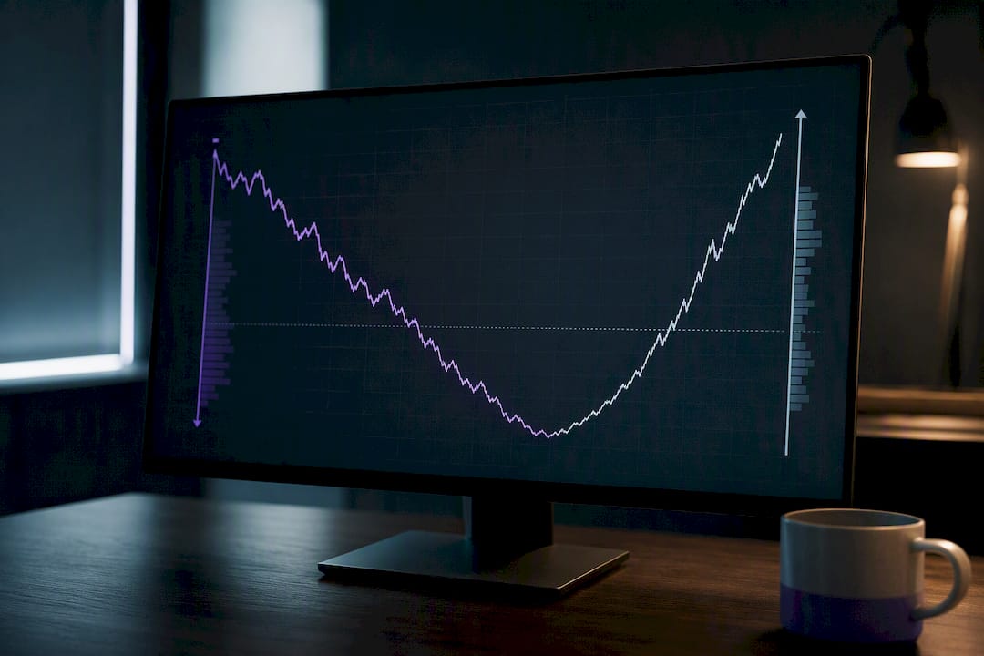Drawdown curve showing steep recovery path