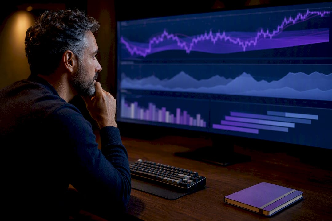 Trader reviewing confidence weighted position sizing