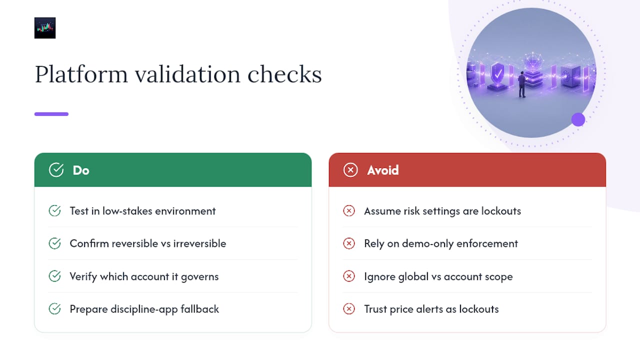 Four checks for validating trading lockouts