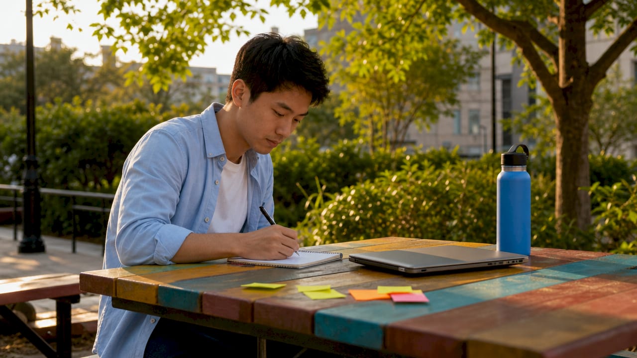 Tester writing UAT session charter notes
