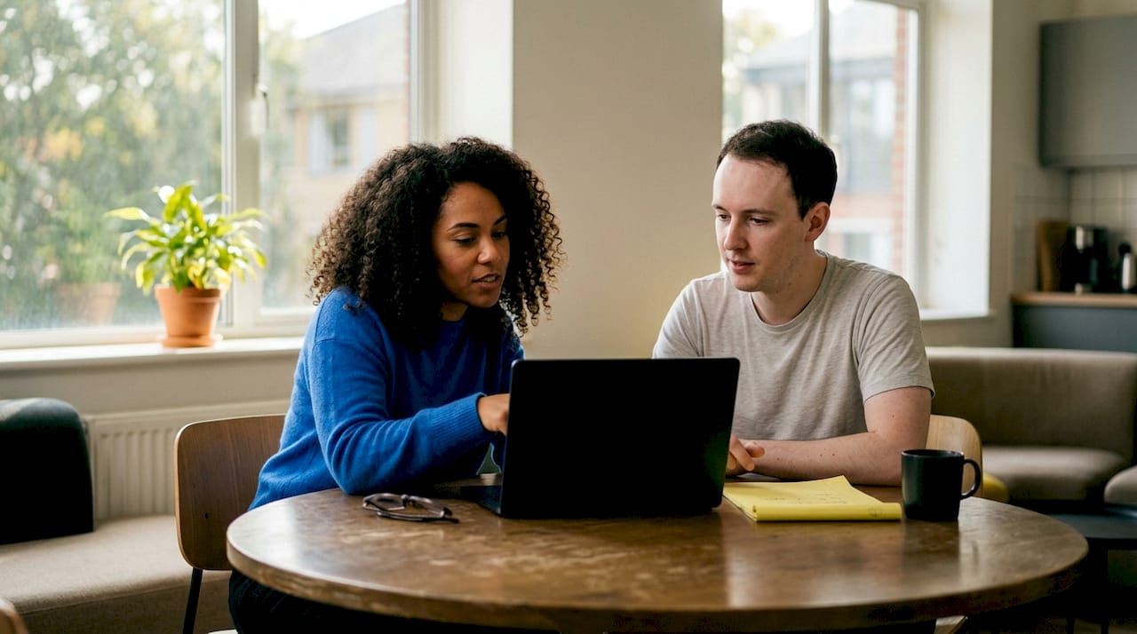 QA and developer discussing bug ticket
