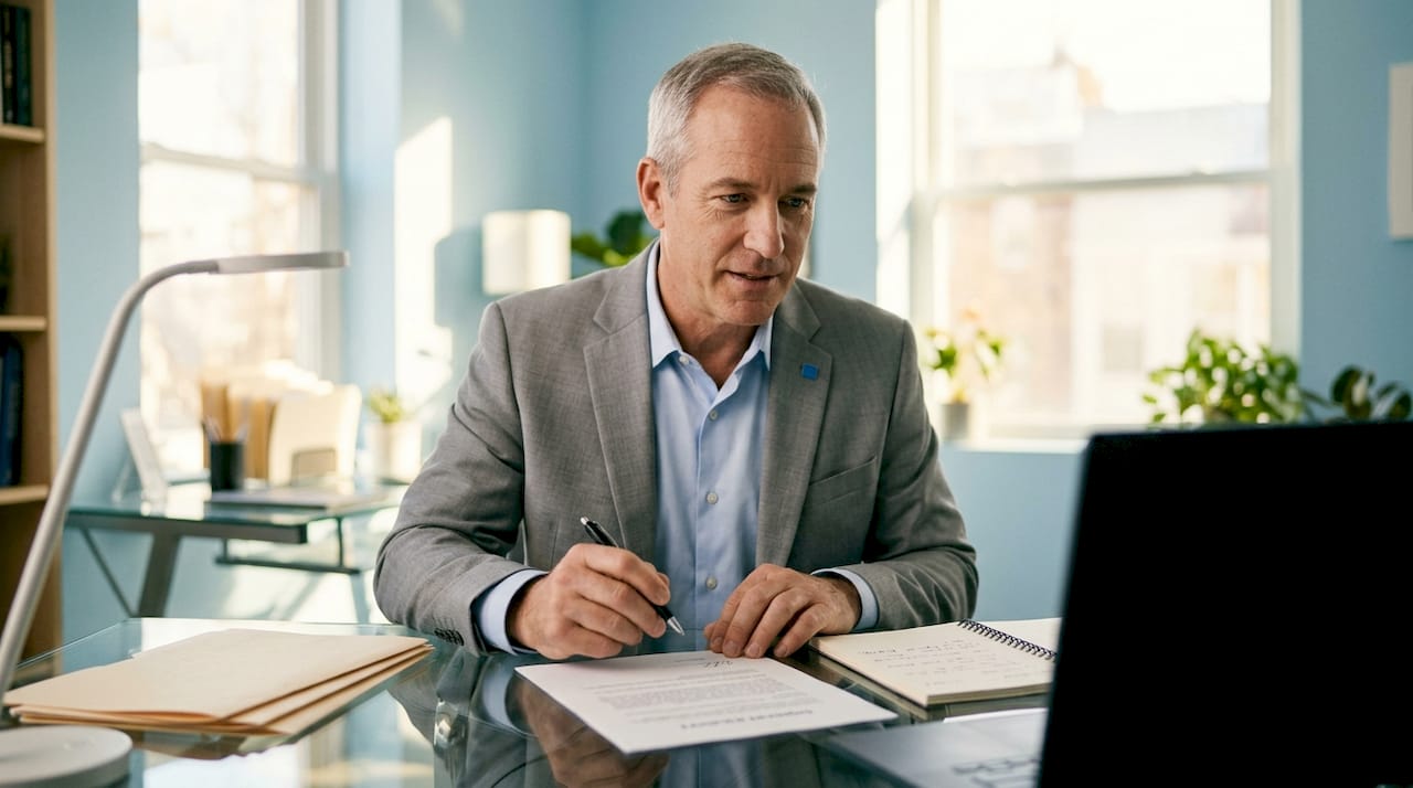 Business leader signing off on UAT documents