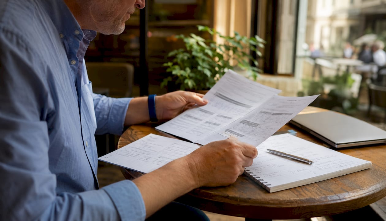 Hands comparing software testing platform documents