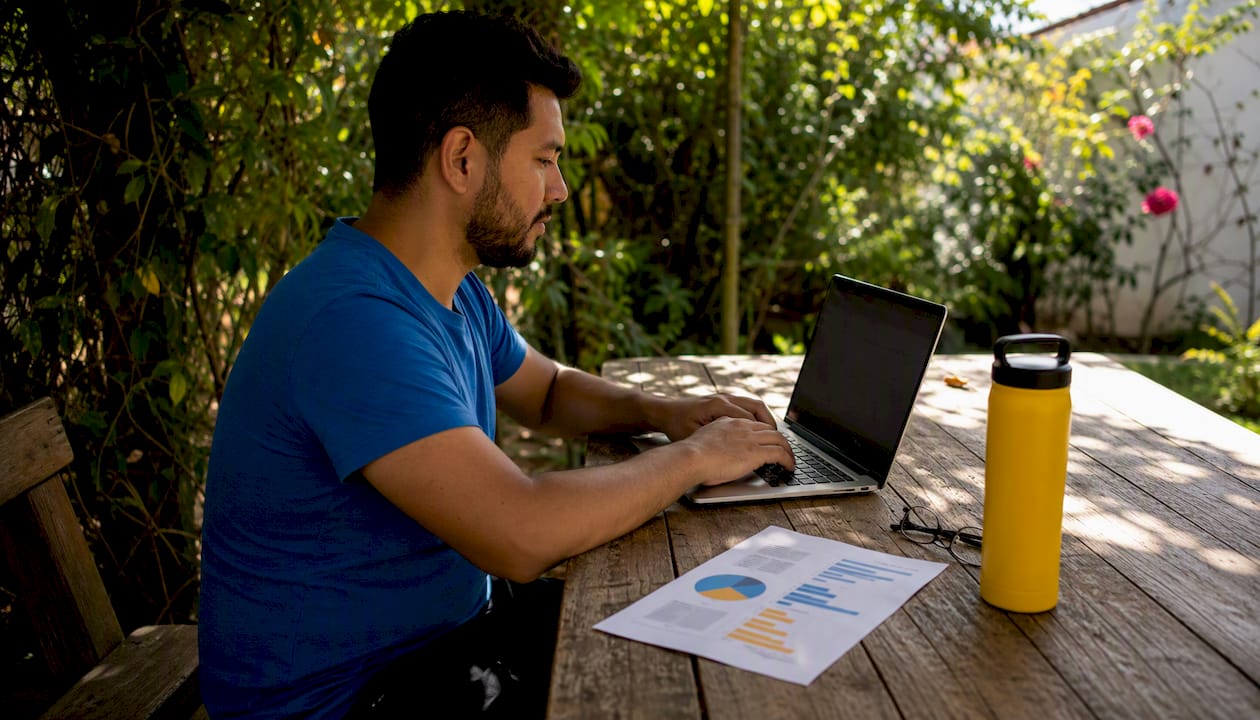 Hands typing and reviewing bug report context capture