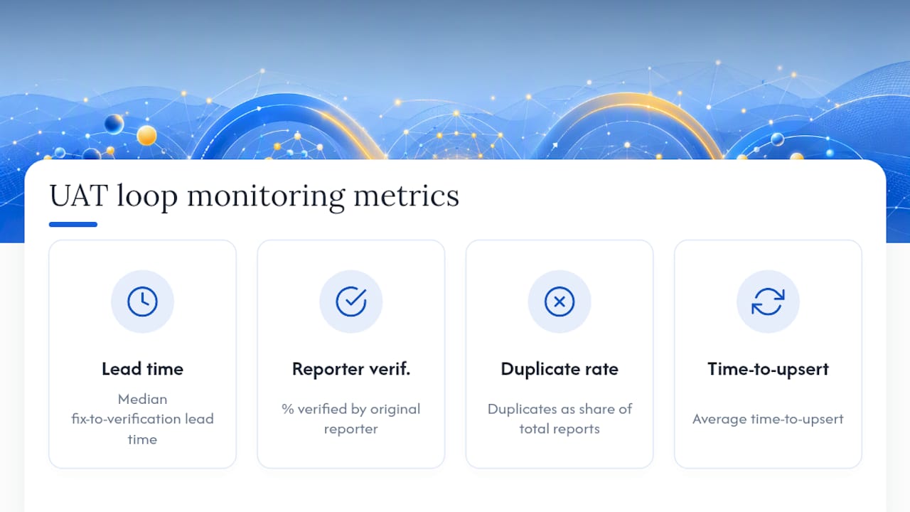 Four metrics for measuring UAT feedback loops