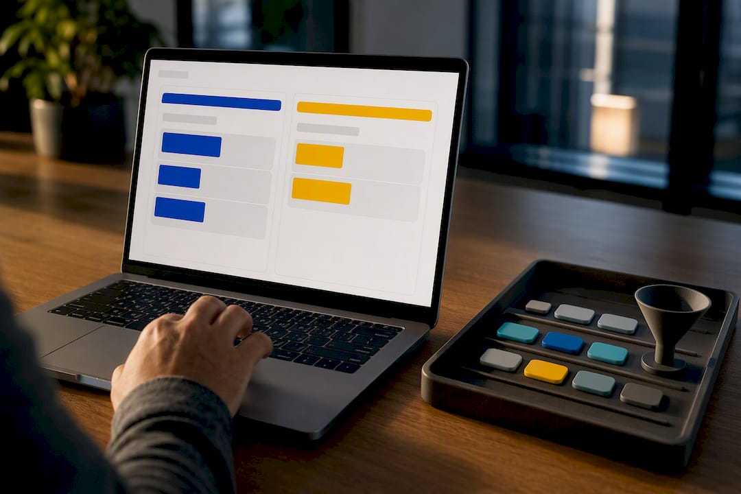 Workflow states separated from filter controls