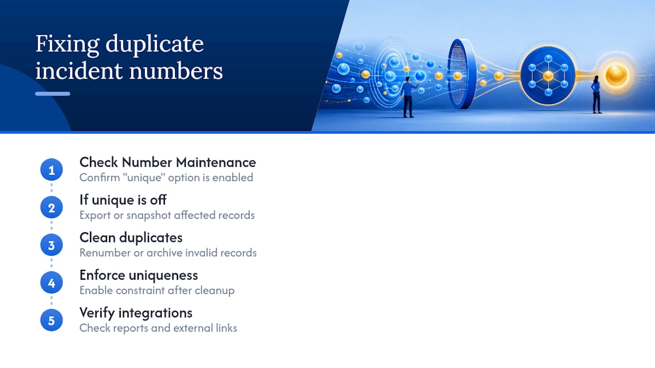 Why Do I Have Duplicate Incident Numbers in ServiceNow? — overview diagram