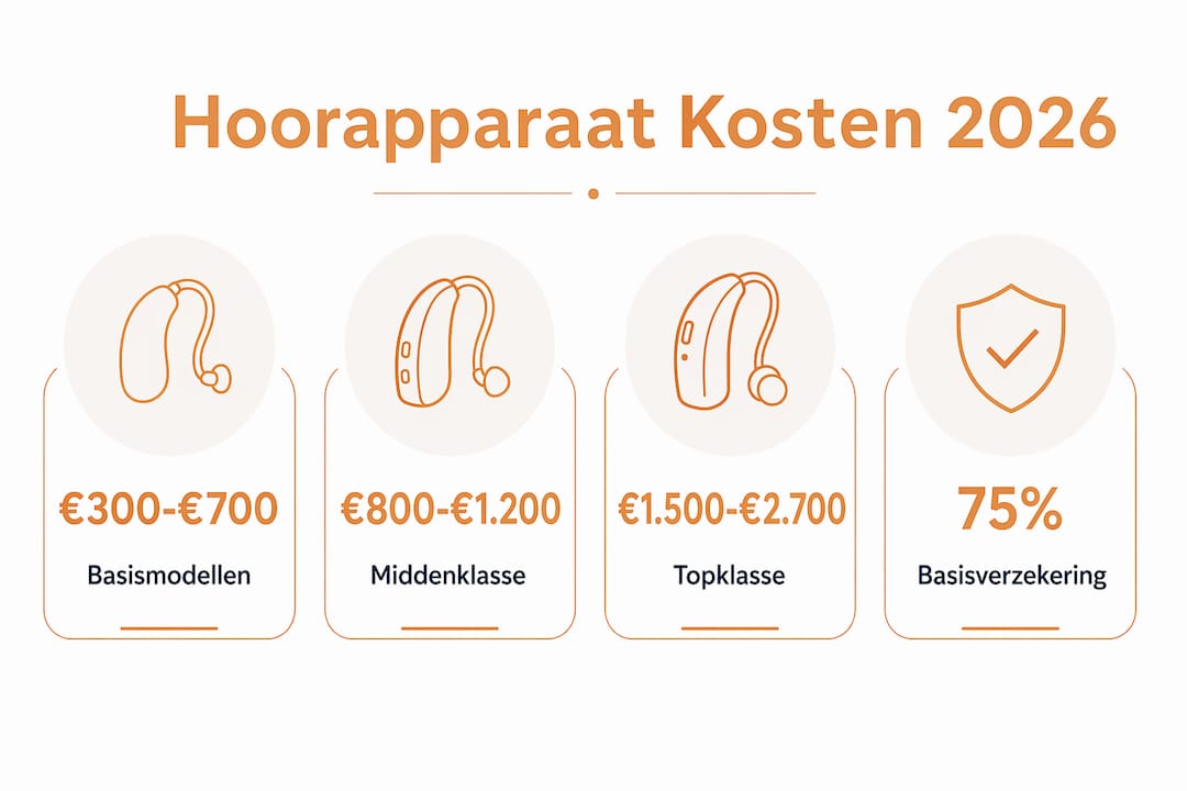 Overzicht: Wat kosten hoortoestellen en wat krijg je vergoed?