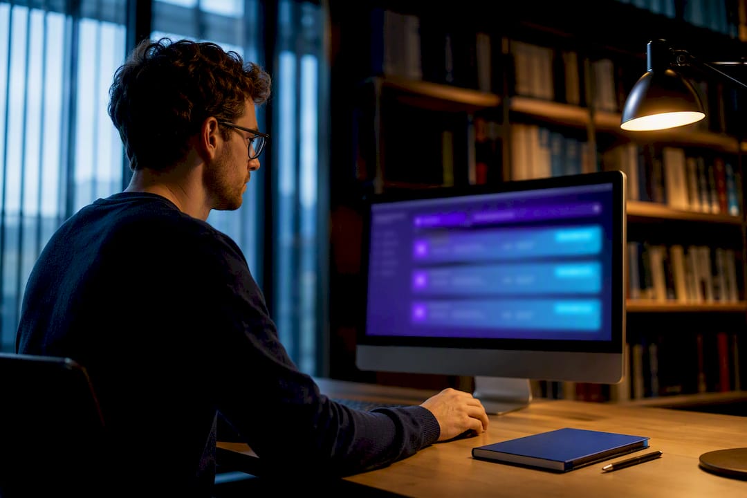 Job seeker comparing target titles with AI