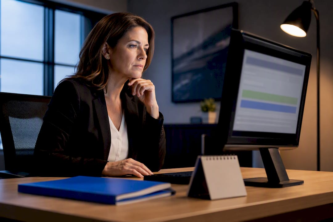 Specialist reviewing salary posting compliance