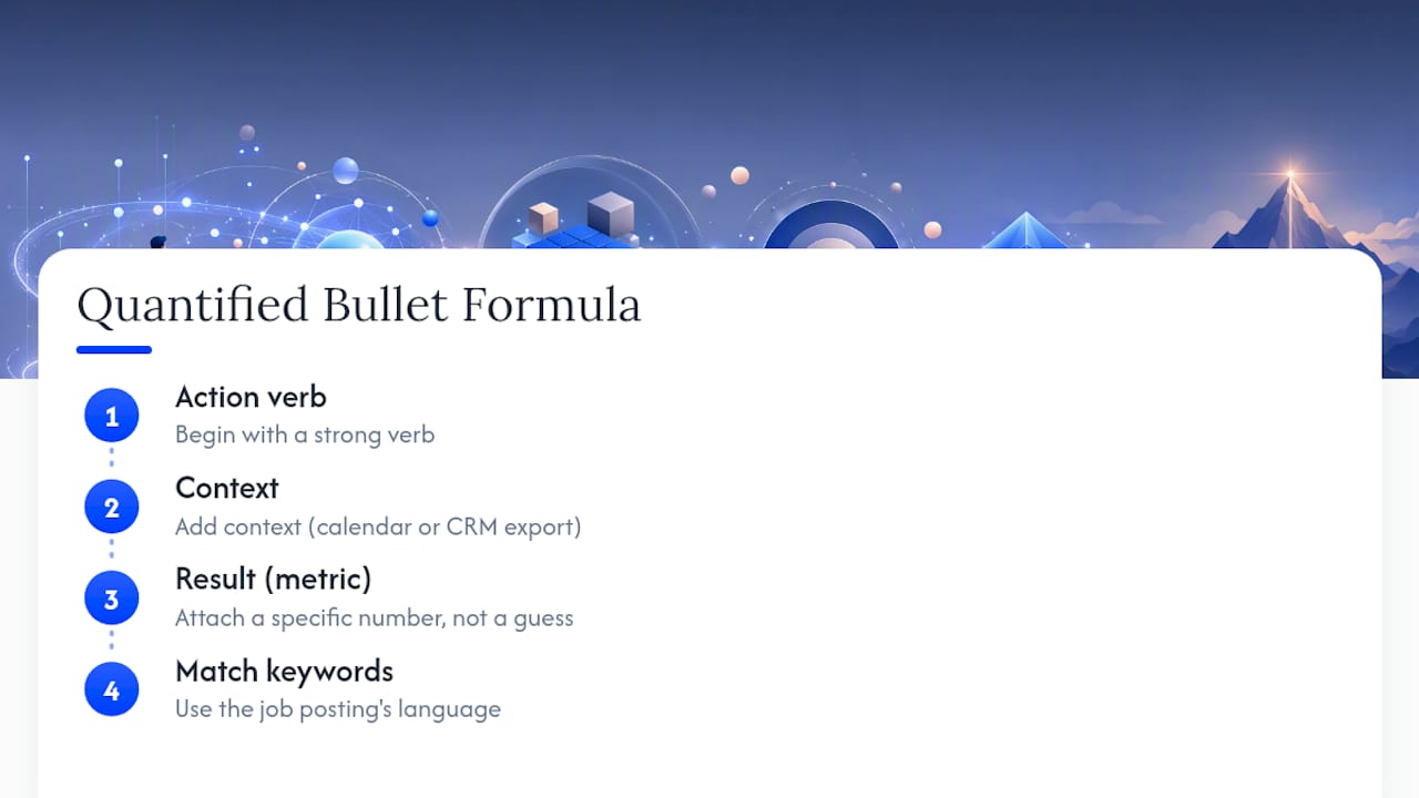 Why We Built ResumeMatch Around Quantified Bullets — overview diagram