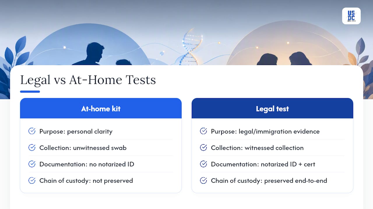 What Are the Legal Implications of Using These Tests to Prove a Relationship? — overview diagram