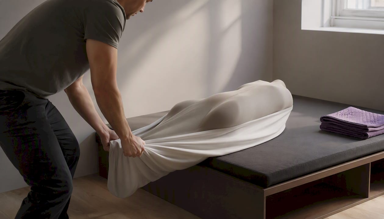 Safe sheet-drag method for moving doll