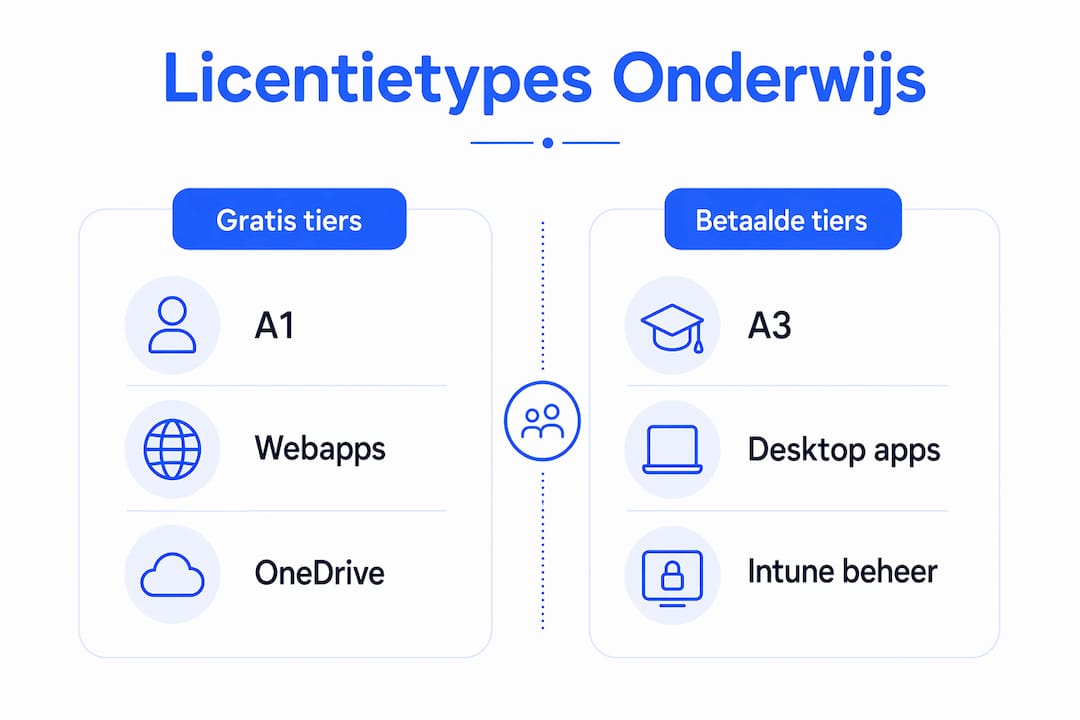 Infographic: een helder overzicht van Microsoft-licenties voor het onderwijs