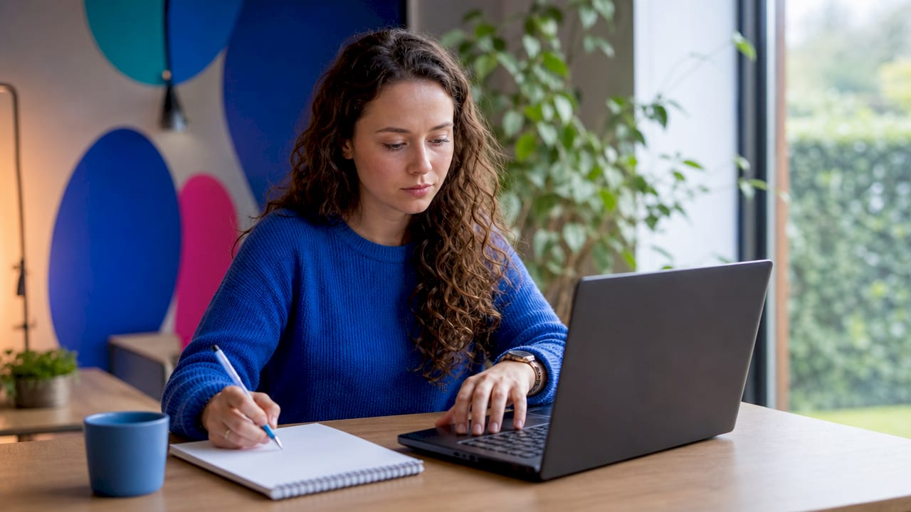 Detailopname van handen die werken in het Microsoft 365 Beheercentrum