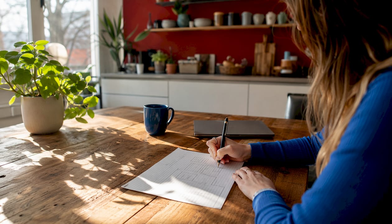 Aan de slag met het maken van een schets voor het ontwerp van de website