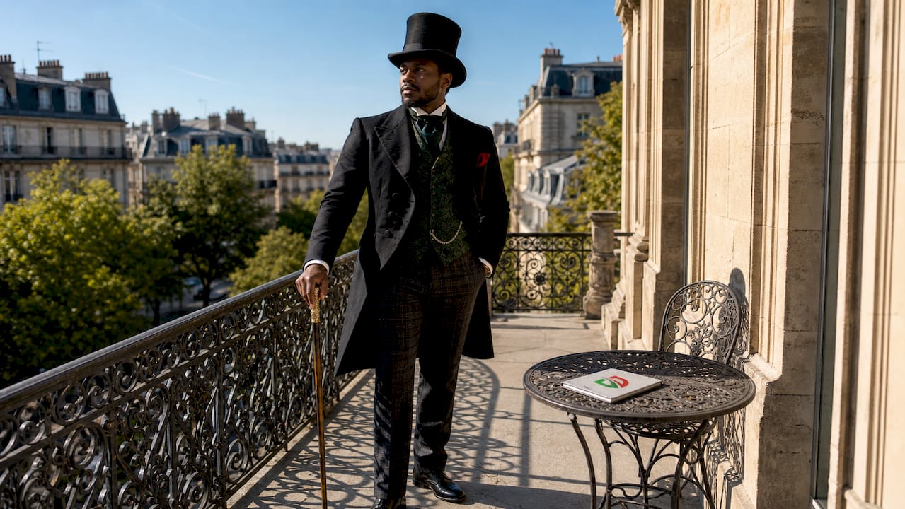 Black man in 19th-century dandy outfit outdoors