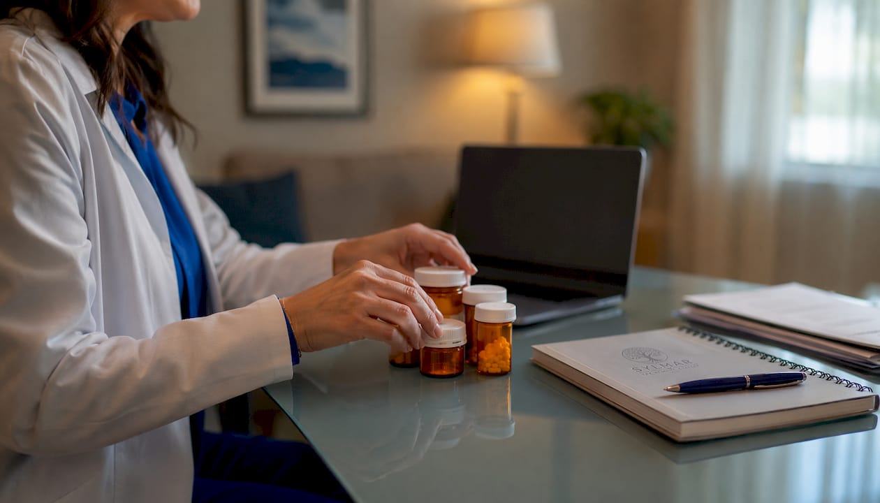 Psychiatrist managing bipolar addiction medications