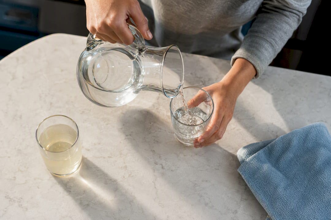 Water and electrolyte drink for hydration
